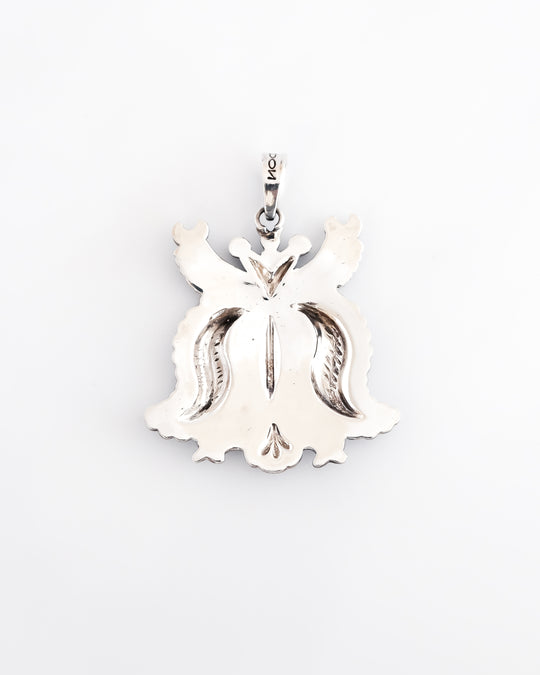 Lyndon Tsosie Traditional Stamped Insect Pendant